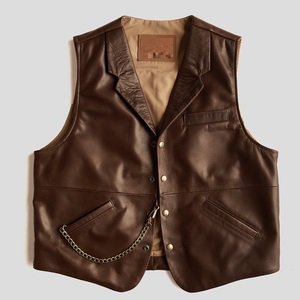 เสื้อกั๊กหนังลำลองลายสก็อตสำหรับฤดูหนาว กันน้ำ กันลม ระบายอากาศได้ดี ออกแบบได้ตามสั่งสำหรับผู้ชาย - Product Image 2