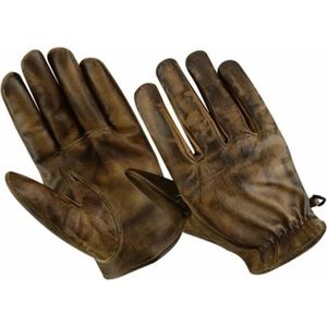Guantes de Motocicleta de Cuero Encerado Resistentes, Unisex, con Costuras Reforzadas para Mayor Seguridad - Product Image 1