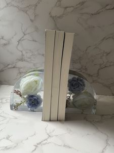 Premium Contemporary Resin <b>Bookends</b> For Luxury Bookshelf Organization Home Decoration And Office Display - Product Image 1