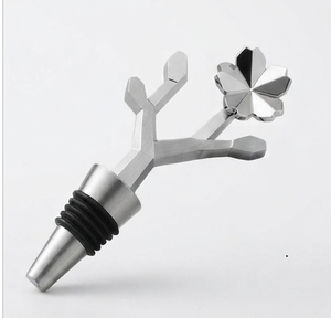 Bouchon de bouteille artisanal en acier inoxydable plaqué argent, motif floral, taille moyenne, bouchons à vin personnalisés faits à la main - Product Image 5
