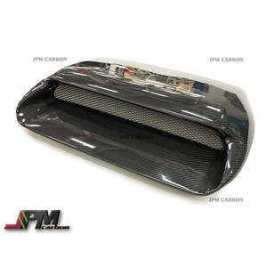JPMCarbon Nouvelle prise d'air de capot en fibre de carbone pour WRX STI 2015-2021, grille noire à visser avec vis, pour rétrofit/amélioration - Product Image 4