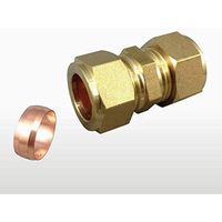 Raccord de compression en laiton pour tube de 16 mm DE avec bague de serrage en cuivre, basse pression, filetage NPT/BSPT forgé pour eau, gaz, huile