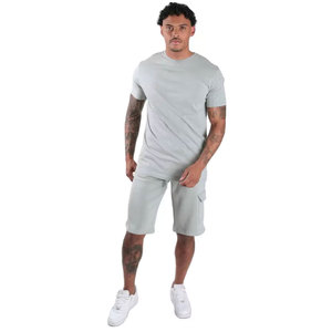 Men Stylish 2 Piece T Shirt and Short <b>Set</b> Summer Wear Cheap Price Outfit Cotton Material Short Sleeve Man Unisex <b>Twin</b> <b>Sets</b> - Product Image 4