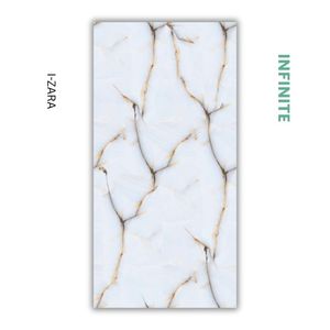 Carreaux de sol en porcelaine effet marbre blanc brillant I-ZARA 600x1200mm pour utilisation intérieure dans le salon - Product Image 5