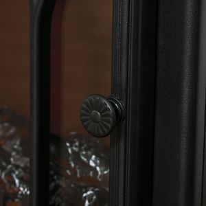 22 \ "Freestanding camino elettrico stufa LED fiamma realistico registri regolabile temperatura protezione contro il surriscaldamento 750W/1500W nero - Product Image 5