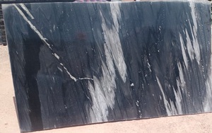 Dalle de grès nuage noir de qualité supérieure 30x60 CM, motifs nuage uniques, surface flammée, design moderne pour comptoirs intérieurs - Product Image 3