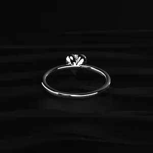 Heart Shaped Round Solitaire <b>Ring</b> With IGI Certified VVS-VS Clarity Buy Direct From <b>Indian</b> Trusted Supplier - Product Image 5