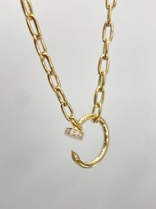 Collares Colgantes Personalizables de Lujo con Moissanita Plateada en Forma de Luna, Estilo Uña, para Regalos de San Valentín y Fiestas - Product Image 4