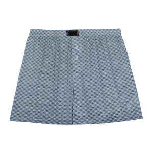 Ocean Blue Window Check Mens <b>Boxer</b> Shorts Woven Cotton Relaxed Profile Fade Resistant Export Grade <b>Boxer</b> Shorts - Product Image 5