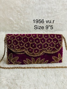 กระเป๋าสตางค์หนังสือทำมือสไตล์อินเดียมีกระเป๋าซิปด้านหลังผ้าและซับในผ้าใบ - Product Image 5