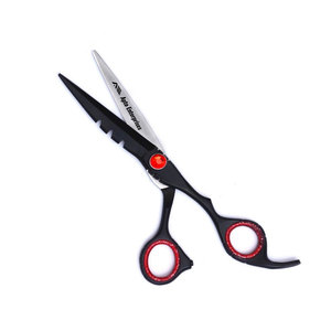 Ciseaux de coupe et d'éclaircissement professionnels noirs de qualité supérieure pour la coiffure et le texturage de précision - Product Image 6