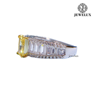 Bague Cocktail Homme Jewelux en Argent 925 Plaqué Rhodium de Qualité Supérieure avec Pavé de Diamants Motif Signe Dollar Style Hip-Hop - Product Image 5