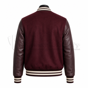 Chaqueta Varsity de Invierno Personalizada de Lana Transpirable y Resistente al Viento para Unisex, Fabricante Mayorista OEM - Product Image 2