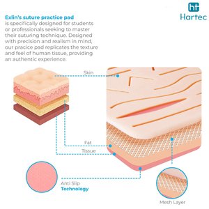 Nouvel arrivage : Kit d'entraînement médical de qualité supérieure pour la pratique de la suture manuelle, réutilisable, en acier inoxydable de qualité médicale - Product Image 2