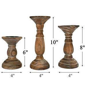 Bougeoir en bois d'usine directe du fournisseur en gros personnalisé bougeoir en bois de manguier fait à la main pour la décoration - Product Image 2