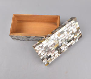 แฮนด์เมด MDF กล่องเครื่องประดับที่เป็นมิตรกับสิ่งแวดล้อมแม่ไข่มุกลายดอกไม้ปรับขนาดตามต้องการ GGO แบรนด์213กล่องกระดูก - Product Image 5