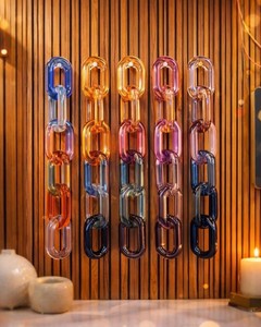 Cadena de Eslabones de Resina para Pared, Decoración de Pared de Alta Gama, Arte Decorativo para Colgar en la Pared, Venta al por Mayor, Suministros para el Interior del Hogar - Product Image 3