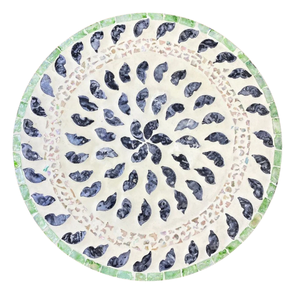 Plato de Mosaico de Nácar con Diseño de Conchas para Bodas Boho y Decoración de Lujo en la Playa, con Almacenamiento - Product Image 1