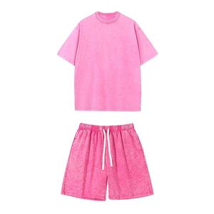 Ensemble 2 pièces de survêtements de sport d'été unisexe à impression personnalisée pour hommes, vêtements de sport respirants, ensemble t-shirt et short de grande taille - Product Image 2