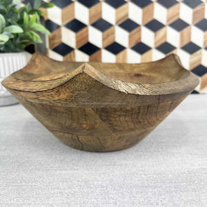 Bol en bois poli à la main, écologique, de qualité supérieure, fabriqué à la main, matériau sûr, idéal pour servir les aliments, cuisine, salle à manger - Product Image 3