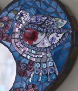 Handmade <b>Heart</b> Shape Mosaic Glass Wall Mirror Decorative Wall Art for Bedroom Living Room Bathroom nd Home Decor Wholesale - Product Image 5