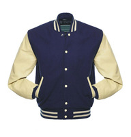 Veste universitaire en laine sur mesure avec patchwork de logo sur les manches avant, hiver, grande taille, écologique, respirante, pour homme, style urbain