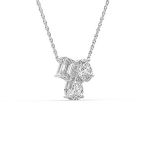 2.10 CARAT Lab Grown Diamond Oval Brilliant Cut 14K <b>Solid</b> <b>Gold</b> IGI Certified Engagement <b>Pendant</b> Lightweight Daily Wear Jewelry - Product Image 5