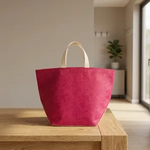 Eco-Friendly Reusable Goodie Bag with <b>Leaf</b> Embossed Pattern - Product Image 2