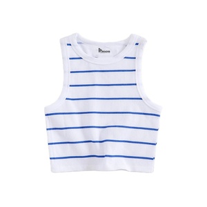 Camiseta sin mangas elástica personalizada de poliéster y elastano para gimnasio, fitness, ropa deportiva flexible para mujer, chaleco de entrenamiento al por mayor - Product Image 4