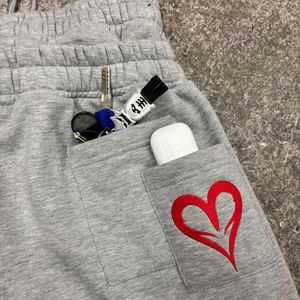 กางเกงจ็อกกิ้งเอวสองชั้นลายปักโป๊กเกอร์ทรงหลวมสไตล์โกธิคฮิปฮอปสตรีทแวร์สำหรับผู้ชายและผู้หญิง - Product Image 5