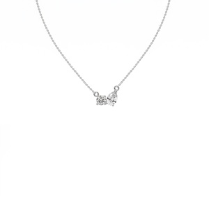 Collar Doble de Diamantes de Lujo, Colgante de Diamantes Naturales y Cultivados en Laboratorio, Joyería Romántica Premium para Compromiso, Regalo para Mujer - Product Image 4