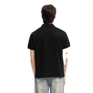 Ropa activa de verano 2025 para hombres de nivel superior para polos, camiseta de manga corta de Color sólido de punto transpirable, camiseta estampada delgada - Product Image 5