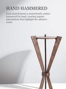 AXIS Candle Stand Antique Copper Finish Luxury Gold Metal Candle Holders for Home Decor Living Room Gifting - Product Image 5