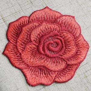 Patch brodé à motif floral en tissu sergé, différentes couleurs, personnalisable, matière douce, dernier design, nouveaux patchs brodés - Product Image 2