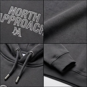 เสื้อฮู้ดผู้ชาย North Approach ทรงปกติ ผ้าฝ้ายเฟรนช์เทอร์รี่ มีกระเป๋าหน้า สวมใส่สบายๆ สำหรับฤดูใบไม้ร่วง - Product Image 4