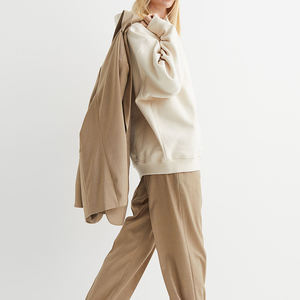 เสื้อฮู้ดผู้หญิง แขนยาว มีซิป สำหรับฤดูใบไม้ร่วง/ฤดูหนาว เหมาะสำหรับเล่นกีฬา - Product Image 4