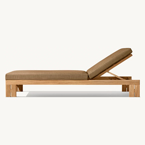 Tumbona de Madera de Teca de Alta Calidad para Exteriores, Junto a la Piscina, para Hoteles y Resorts, Venta al por Mayor Directa de Fábrica, Proveedor OEM de Indonesia - Product Image 2