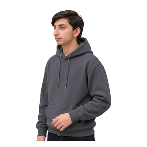 Sweat-shirt à capuche en molleton brossé, coton doux, streetwear, fabrication de vêtements sur mesure avec étiquette privée pour les marques de vêtements - Product Image 6
