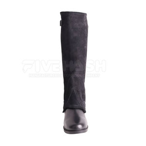 Protège-jambes en cuir durables pour chevaux, avec sangle réglable, pour l'entraînement équestre en extérieur - Product Image 4