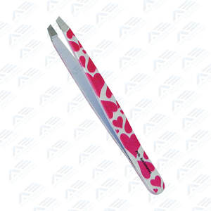 Pinzas para cejas impresas de alta calidad, herramienta de maquillaje de acero inoxidable, pinzas para cejas de precisión para instrumentos de belleza Facial - Product Image 5