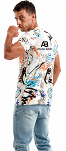 Camiseta de Manga Corta Casual para Hombre, Marca AMY, 100% Algodón, Corte Regular, Lisa, con Logotipo Personalizado Bordado en la Parte Delantera, Venta al Por Mayor - Product Image 5