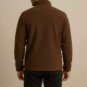 Top Trending Custom Design Canvas <b>Sherpa</b> Fleece <b>Jacket</b> With Stand Collar High Street Style Quick Dry & Breathable For <b>Men</b> - Product Image 4