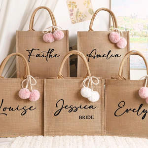 Sac à main en jute naturel tendance avec poche avant en toile et matériaux écologiques - Product Image 1