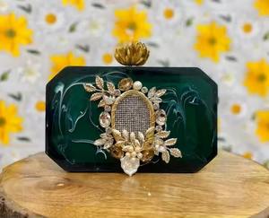 Pochette de Soirée en Résine Premium pour Femme, Sac à Main de Luxe en Acrylique pour Mariage et Fêtes - Product Image 1