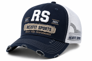 Logo Trucker <b>Hat</b> Black Mesh Adjustable 6-Panel Cap Puff Printing Casual Style Unisex Spring <b>Summer</b> - Product Image 2