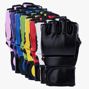 Guantes Deportivos de Piel Sintética PU para MMA, Guantes para Saco de Arena de Muay Thai, Guantes Deportivos de Medio Dedo al por Mayor - Product Image 6