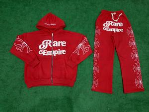 Ensemble de survêtement décontracté pour homme, style streetwear, coupe unie, effet vieilli, délavé au soleil, sweat à capuche et pantalon de survêtement, effet délavé à l'acide, deux pièces - Product Image 2