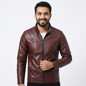New Casual <b>Men's</b> <b>Leather</b> <b>Jacket</b> Loose <b>Leather</b> <b>Jacket</b> Thin Top <b>Jacket</b> <b>Men's</b> Foreign Trade Motorcycle <b>jacket</b> for <b>men</b> - Product Image 1