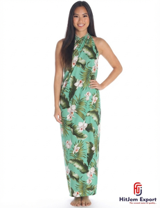Sarong Hawaïen Imprimé Tahiti Personnalisé, Paréo de Plage, Service de Fabrication Sur Mesure, Fournisseur OEM ODM, Usine de Tissus en Inde - Product Image 2