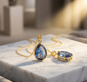 Collier en labradorite naturelle à prix de gros, 16 pouces, argent sterling 925 plaqué or 18 carats, cadeau pour elle - Product Image 4